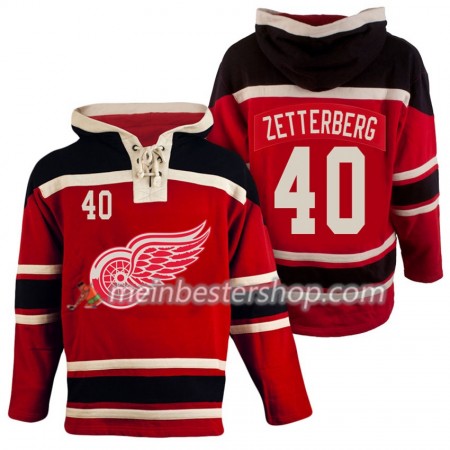 Detroit Red Wings Henrik Zetterberg 40 Rot Sawyer Hooded Sweatshirt - Herren Detroit Red Wings Henrik Zetterberg 40 Rot Sawyer Hooded Sweatshirt - Herren